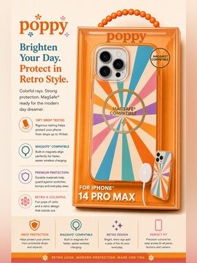 Poppy IPhone 14 Pro Max Case